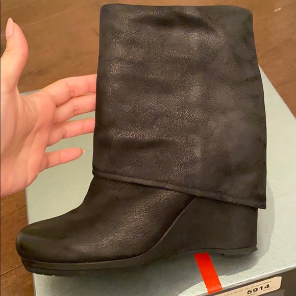Prada wedge boots size 36.5 6.5 - Picture 5 of 8